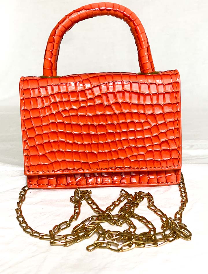 Elegant Mini Crocodile Pattern Handbag