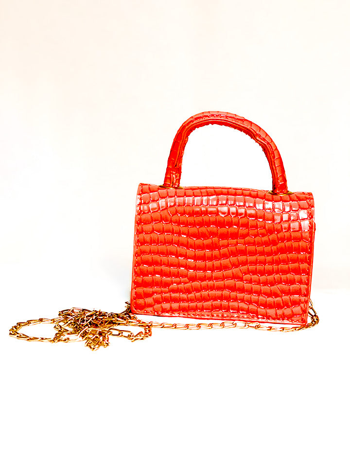 Elegant Mini Crocodile Pattern Handbag