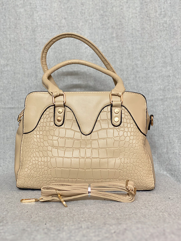 Crocodile pattern handbag