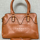 Crocodile pattern handbag